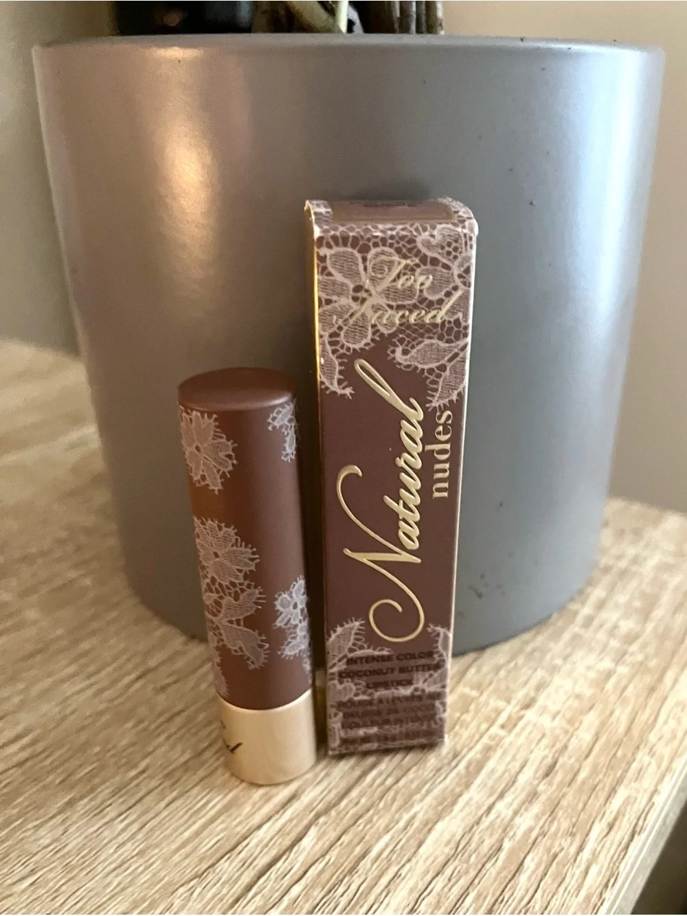 Too Faced Natural Nudes Lipstick — Warm Brown